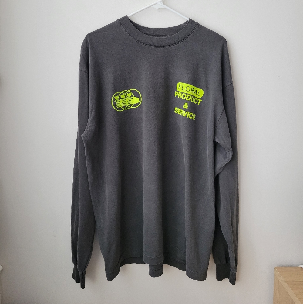 fresh cut flowers long-sleeve tee, large
